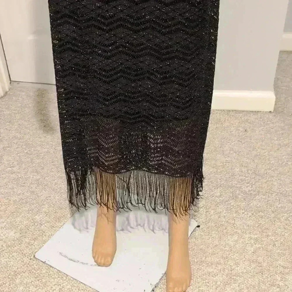 Cato fringe lurex Maxi skirt - Picture 2 of 9